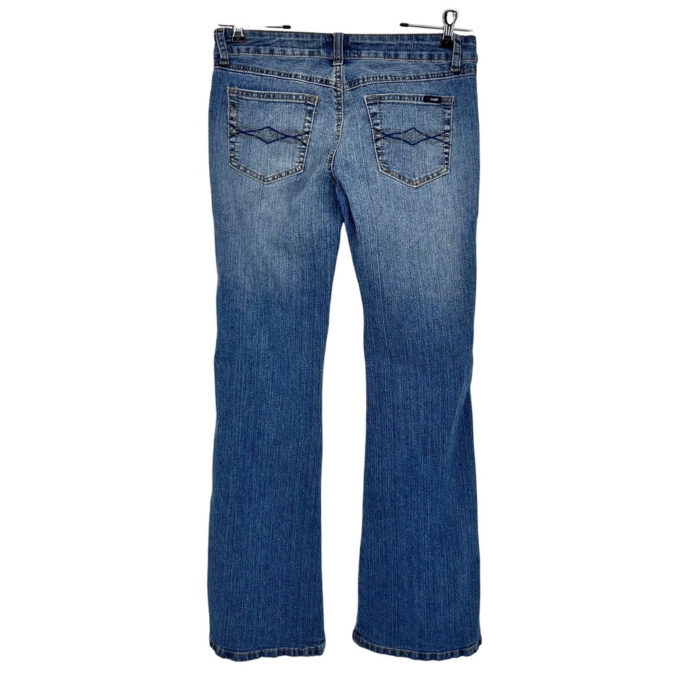 Vintage Angels Bootcut Jeans Womens 9 Long Blue Medium Wash Mid Rise Denim Y2K - Picture 3 of 10